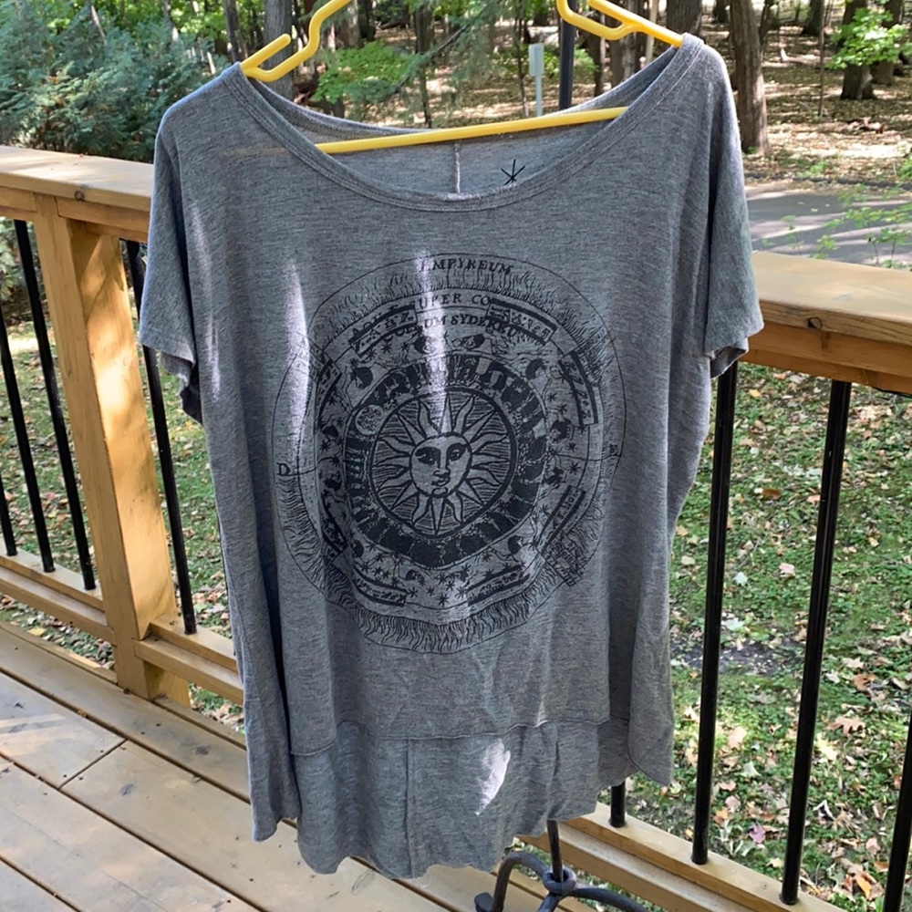 Boho sun print shirt